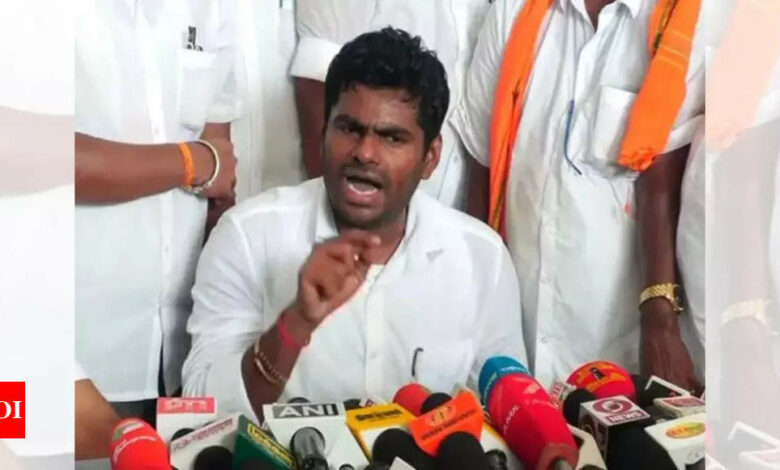 ‘Fear mongering by opposition parties can be stopped now’: Annamalai on NEET issue | India News – Times of India