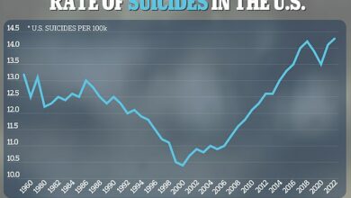 Global suicide report reveals where the highest rates are… as the US makes a shocking entry