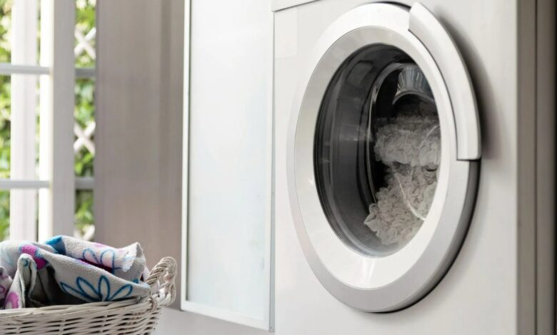 How do you clean a washing machine?