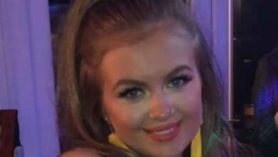 ‘I would scream in 2017,’ says Maisie Smith as she shows off her epic glow down