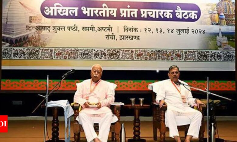 Jharkhand: RSS’ annual ‘prant pracharak’ meet begins in Ranchi | India News – Times of India