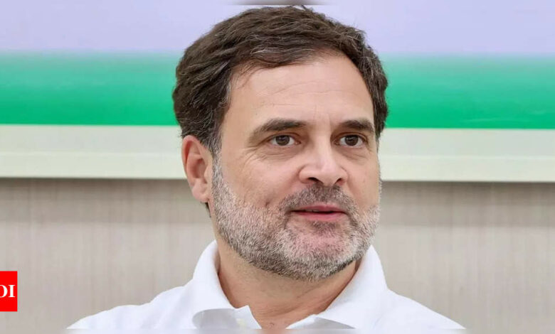 LoP Rahul Gandhi meets Assam flood victims on Monday | India News – Times of India