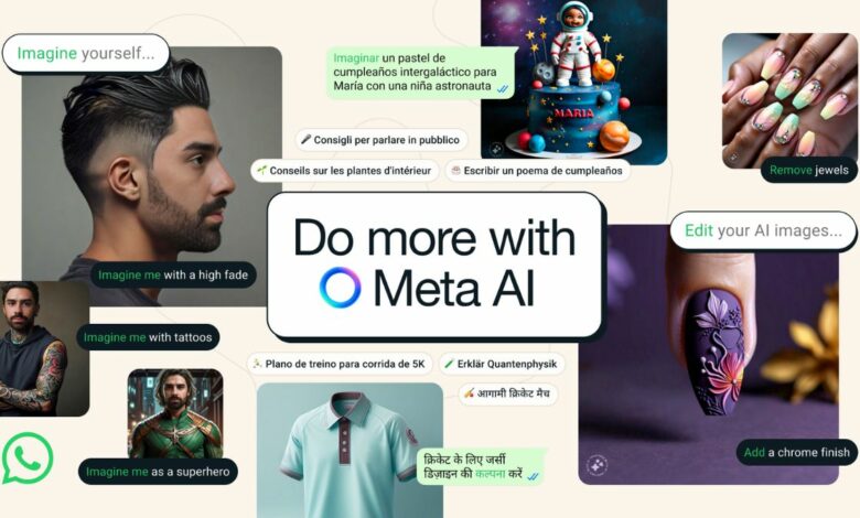 Meta AI on WhatsApp introduces Imagine Edits and Llama 3.1 405B model