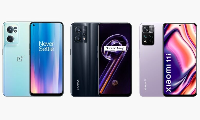 OnePlus Nord CE 2 5G vs Realme 9 Pro+ 5G vs Xiaomi 11i 5G compared