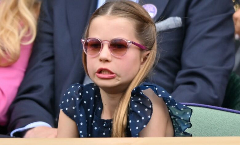 Princess Charlotte can’t hide her true feelings as she watches the Wimbledon final