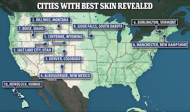 REVEALED: The U.S. Cities Where Residents Have the Best Skin Where is your city?