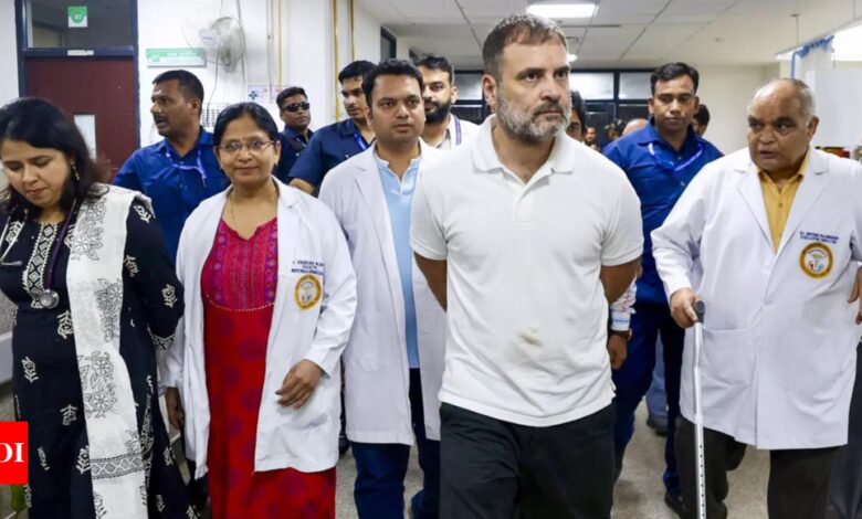 Rahul Gandhi meets family of late Captain Anshuman Singh; mother urges govt to pull out Agniveer | India News – Times of India