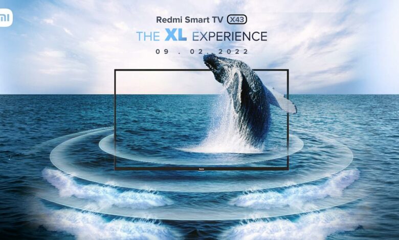 Redmi Smart TV X43 with 4K display to be released on February 9