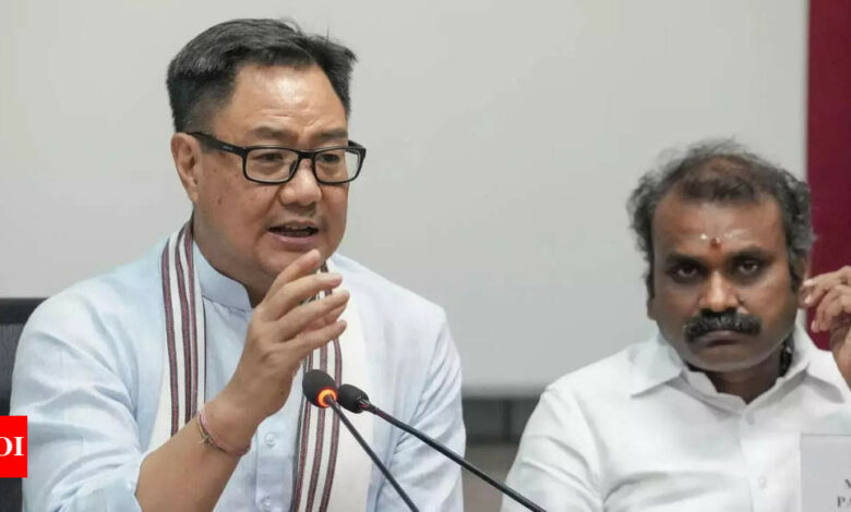 Rijiju reviews infrastructure projects in Arunachal, calls for acceleration of projects under ‘Buddhist Development Plan’ | India News – Times of India