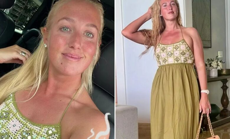 Shop Paris Fury’s green crochet dress for £35 that she’s been wearing over and over again this summer