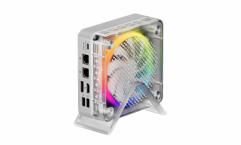 Someone has put a huge colored fan on this tiny PC to deliver the cheapest 8845HS mini PC workstation yet: the incredibly tiny barebone Topton Mini PC sells for a lot less than you’d think