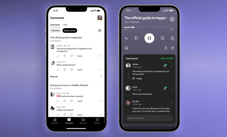 Spotify brings comments to podcast app for deeper fan engagement