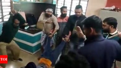 ‘TMC men routinely beat women in public’: BJP shares another video of woman being assaulted in Bengal | India News – Times of India