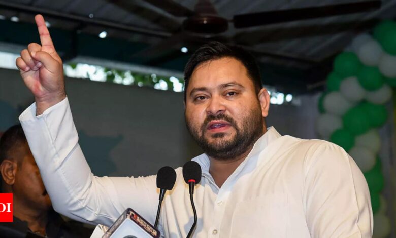 Tejashwi claims another bridge collapses in Bihar, official says makeshift structure damaged | India News – Times of India