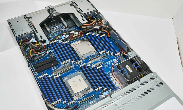 This is what a monstrous motherboard with 48 DDR5 memory slots looks like: it can support a staggering 24TB of RAM using Samsung’s 512GB DDR5 memory modules