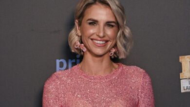 Vogue Williams wears new pieces from her Sainsbury’s collaboration on family vacation