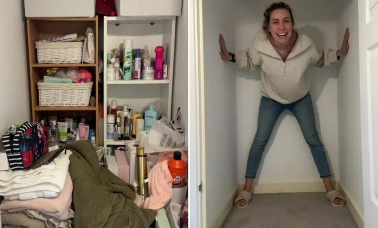 Woman shines as she transforms ‘Monica closet’ into ‘world’s smallest office’