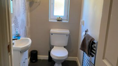 Woman shows off her epic £40 bathroom renovation, including old bunk bed parts