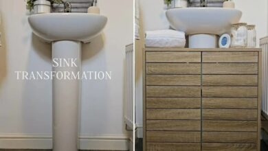 Woman transforms her bathroom in seconds with one piece of furniture