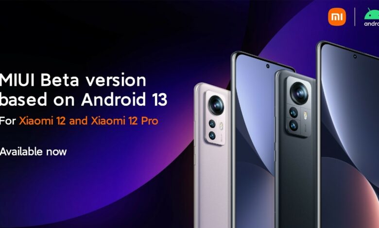 Xiaomi 12, Xiaomi 12 Pro receives Android 13-based MIUI beta update