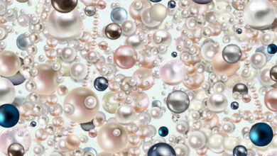 You have 20/20 vision if you can spot the diamond among the pearls within 18 seconds