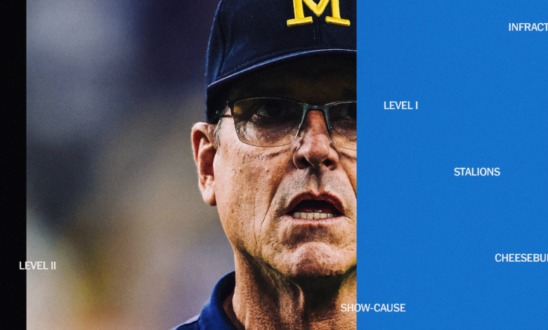 Did Jim Harbaugh vs. the NCAA really start with a burger? Our quest for answers at Michigan