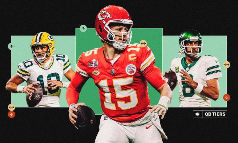 NFL QB Tiers 2024: Only 2 join Mahomes in Tier 1; Rodgers, Herbert drop out