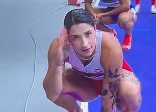 Polish sprinter and Instagram sensation Ewa Swoboda salutes for the camera before bizarrely apologising and changing her gesture – and Olympic fans think they know why