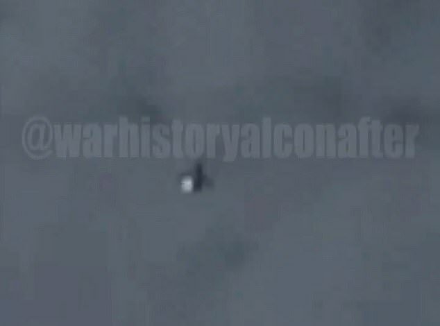 ‘Russian fighter jet pilot’ ejects after being shot down then ‘FILMS his parachute descent and his plane falling through the clouds’