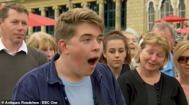 Antiques Roadshow teen falls off chair when he discovers life-changing value of box wrapped in tablecloth by cleaner – expert admits: ‘I’ve never seen anything like it’