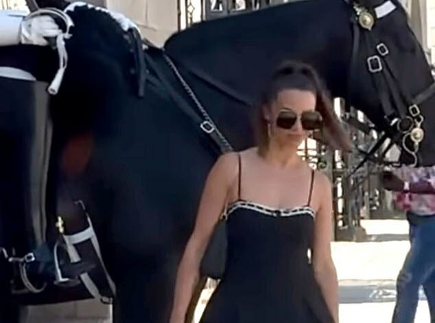 The Moment Vanderpump Rules Star Scheana Shay Gets BITTEN By The King’s Guard Horse… And She Becomes The Latest London Tourist To Ignore A Warning Sign