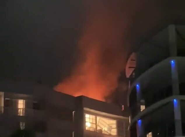 Helicopter crashes into Cairns hotel: Double Tree Hotel by Hilton evacuated after horrific footage of fire emerges