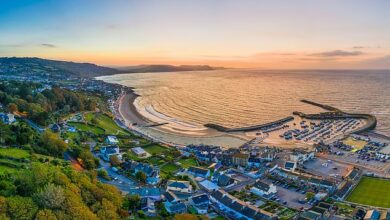 Britain at its best: in the beautiful seaside town of Lyme Regis, home to millions of years old fossils and a thriving restaurant scene