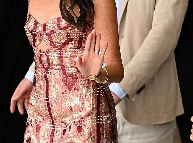 Meghan Markle wears £38,000 worth of jewellery – along with Princess Diana’s Cartier watch – on her first day in Colombia with Prince Harry