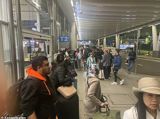 Chaos at Sydney Airport as several flights are cancelled and passengers face major delays