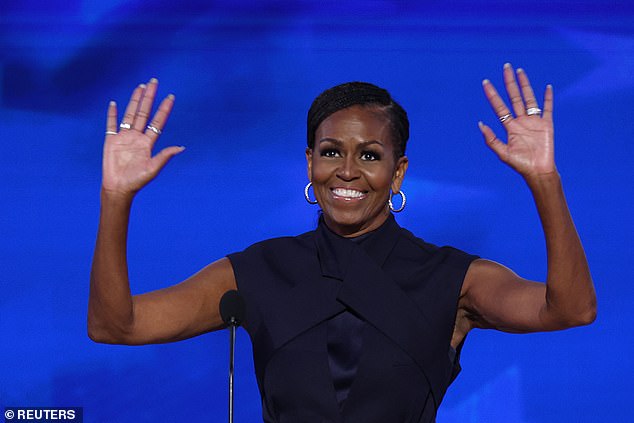 Michelle Obama delivers a series of scathing insults to Trump and delivers a brazen one-liner about ‘black jobs’ in speech at the bustling Democratic convention