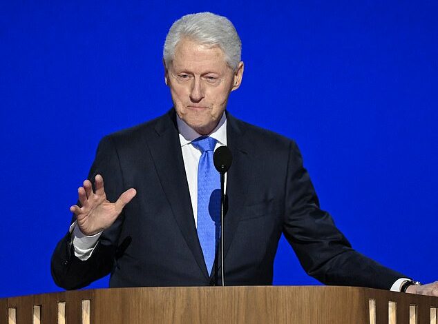 Bill Clinton’s shaking voice and hands stun DNC viewers as former president, 78, says he doesn’t have many more conventions