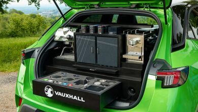 Fab-brew-lous! Vauxhall unveils concept car with built-in coffee machine