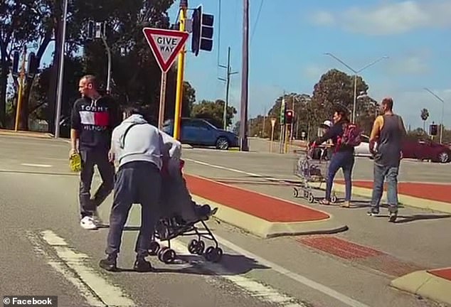 Mandurah: Man caught on dashcam pulling machete from pram to confront driver