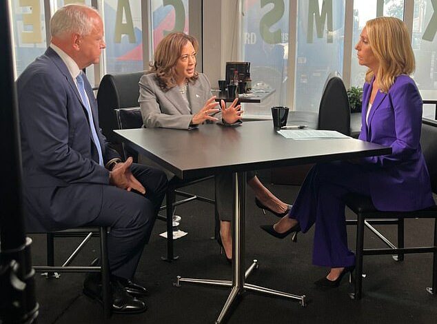 Kamala Harris says ‘my values ​​haven’t changed’ in first interview as candidate… despite changing many of her policies since 2020