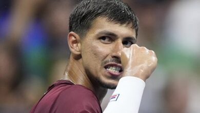 Giant fighter Alexei Popyrin STARVES Novak Djokovic at US Open as Aussie blows 24-time Grand Slam winner off court in four sets