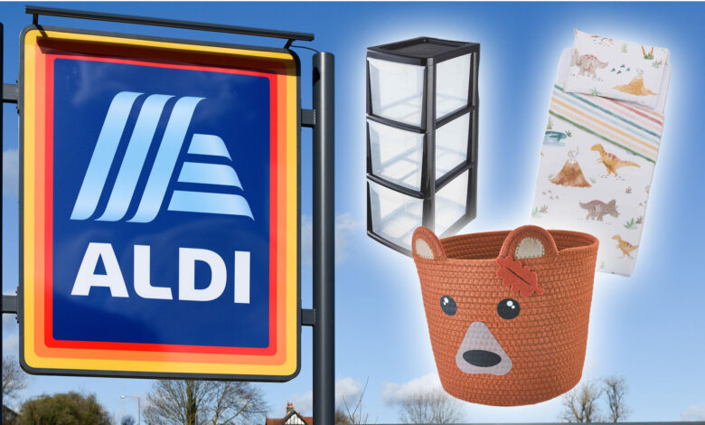 Aldi stocks Middle Aisle with essentials for home and nursery