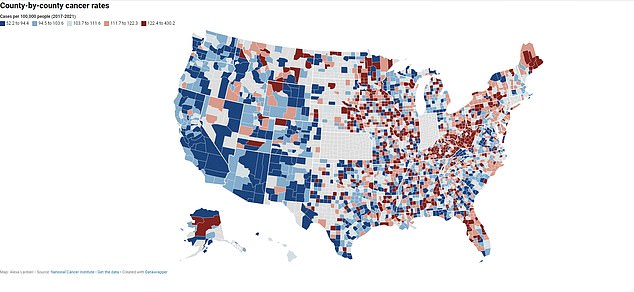 Cancerville, US: Shocking interactive map reveals hotspots where young people are hit hardest by disease – see the numbers in your area