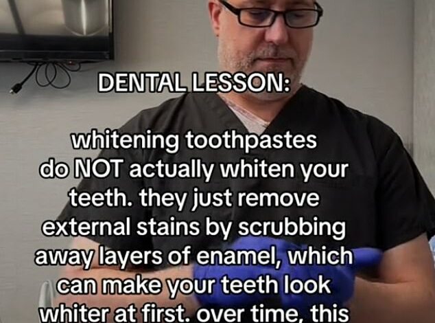 Dentist explains why whitening toothpaste can make your teeth yellow and more susceptible to damage