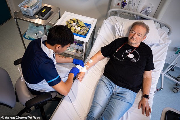 First man in Britain receives pioneering lung cancer vaccine – amid worrying rise of disease in young, never-smokers