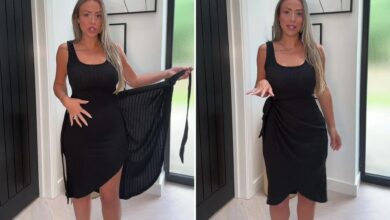 ‘Flattering and lightweight’ Holly Hagan praises £14 LBD that hides your tummy