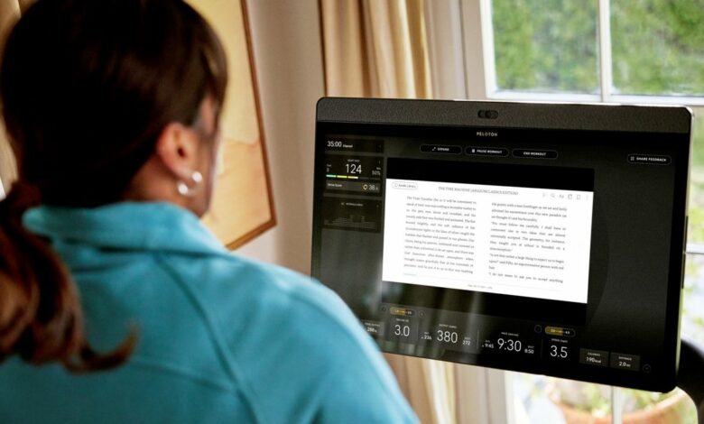 Forget watching TV at the gym – Peloton now connects to your Kindle library