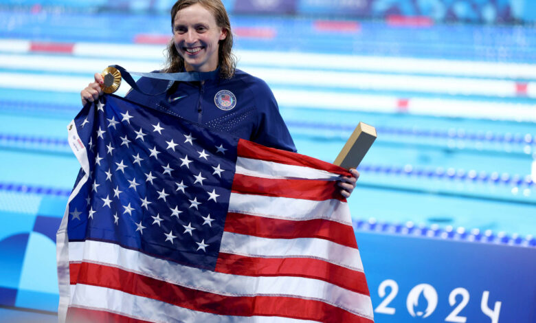 Léon Marchand, Katie Ledecky and an evening worthy of Olympic swimming tradition