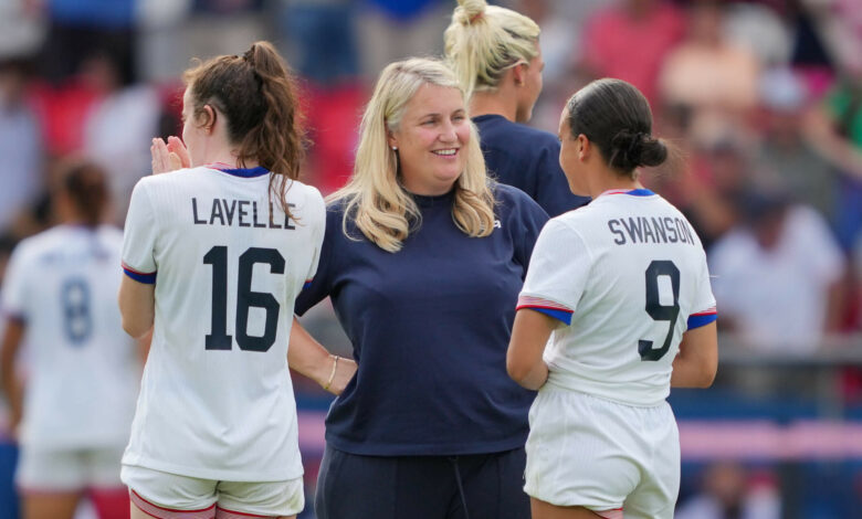 USWNT’s Emma Hayes says all players have trained for Olympic semifinals: ‘It’s a great sign’