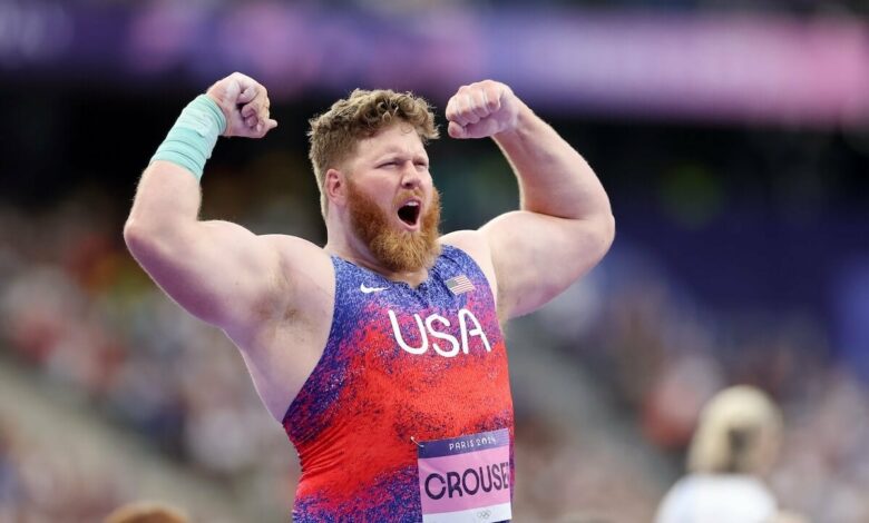 Ryan Crouser confirms shot put dominance with third straight Olympic gold medal